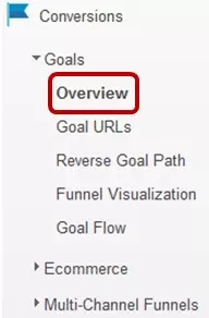 Google Analytics Goals Overview