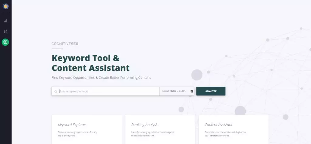 Cognitive SEO tool Review keyword tool