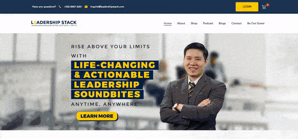 Leadership Stack dynamic website