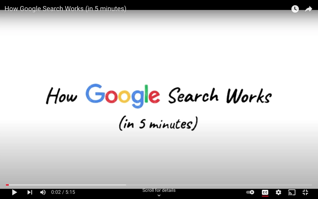 thumbnail screenshot of Google